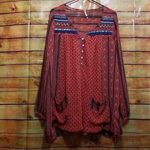 Free People size S sheer fabric